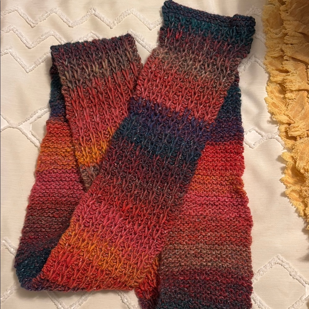 Multicolor Knit Scarf